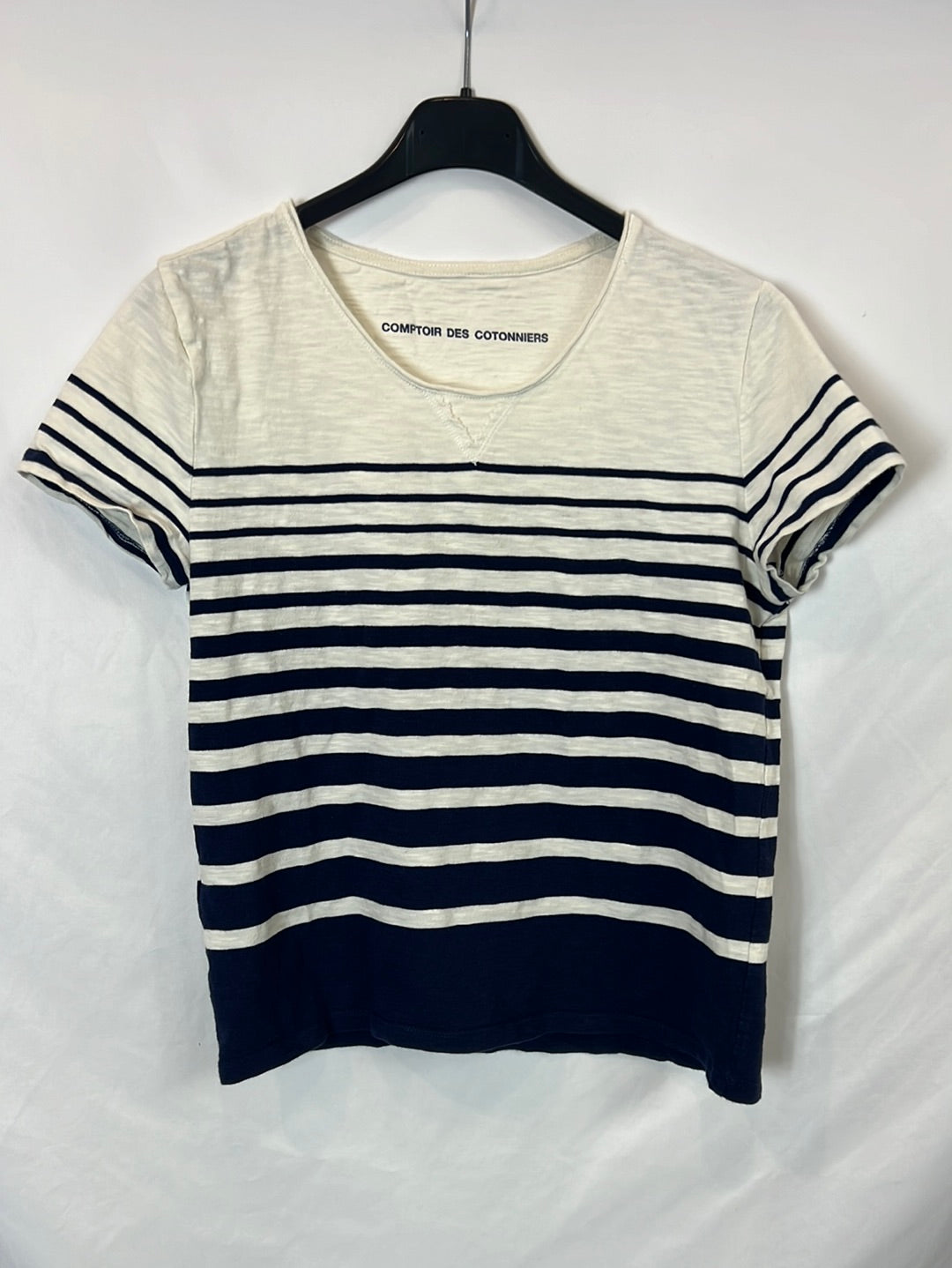 COMPTOIR DES COTTONIERS. Camiseta rayas T.m