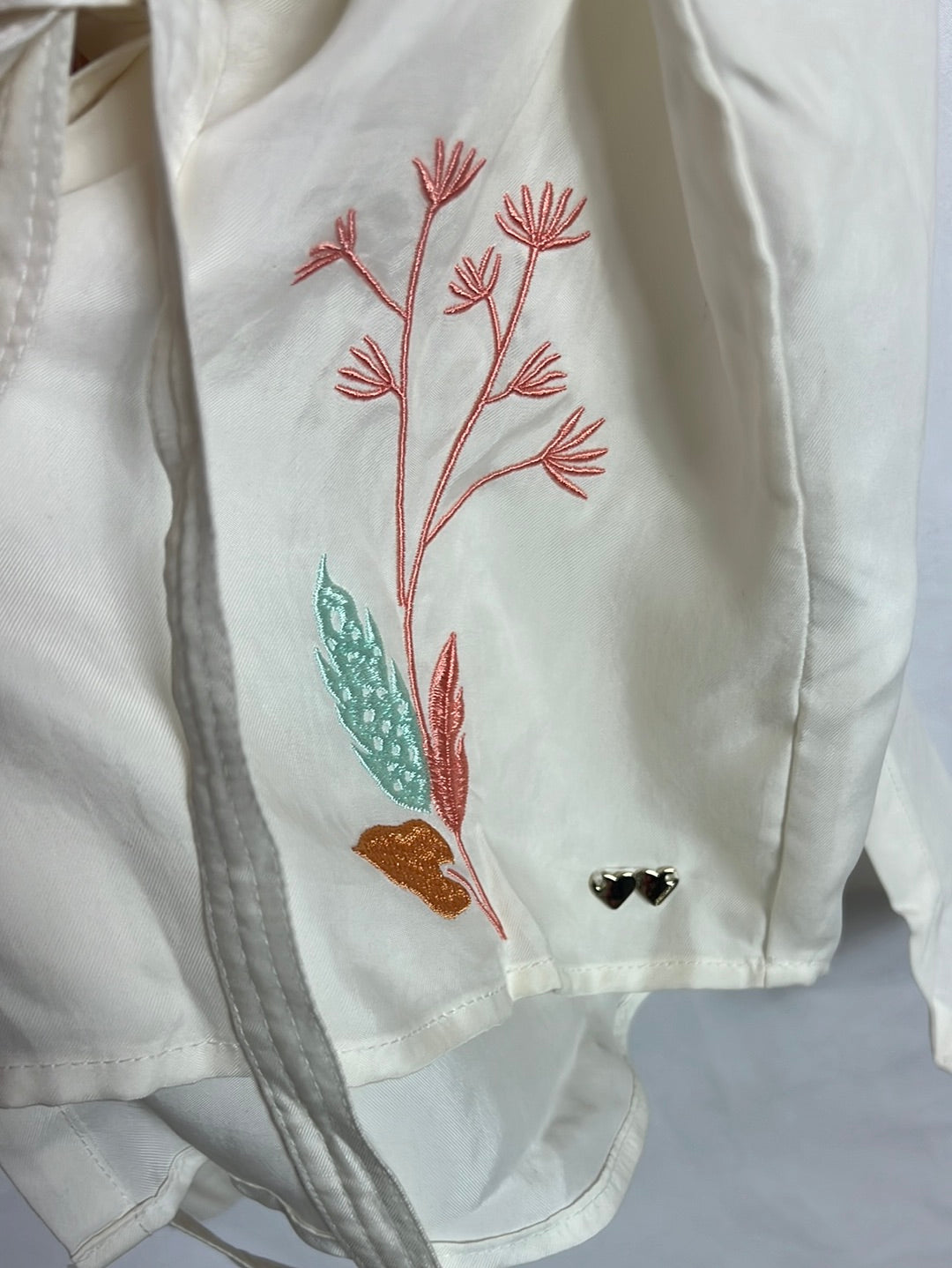 RHAPSODY. Embroidered wrap blouse T.xl