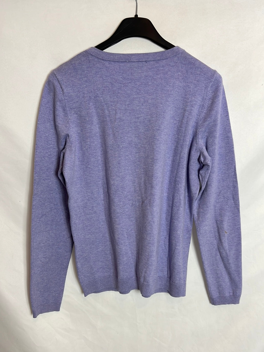 TALBOTS. Rebeca morada jaspeada. T S