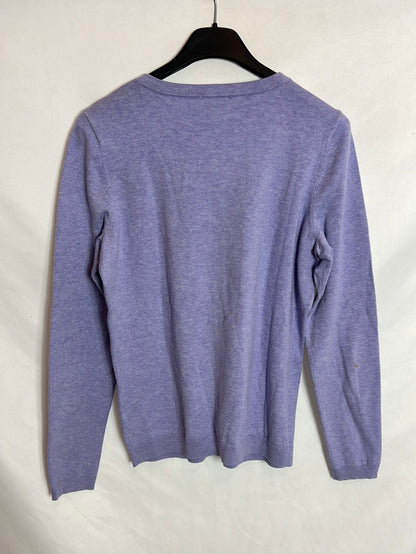 TALBOTS. Rebeca morada jaspeada. T S