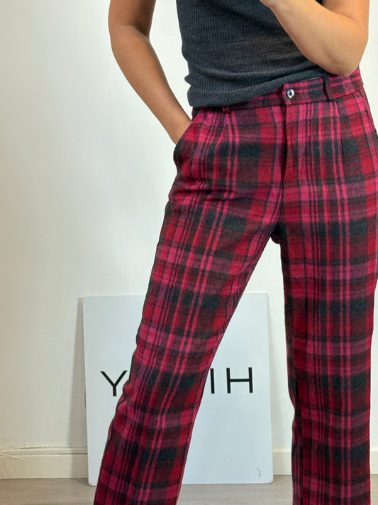 NICOLÍ. Pantalón pinzas cuadros