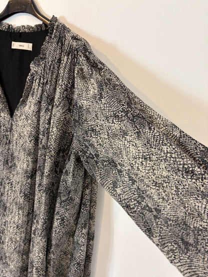 MANGO. Vestido midi snake print. T L