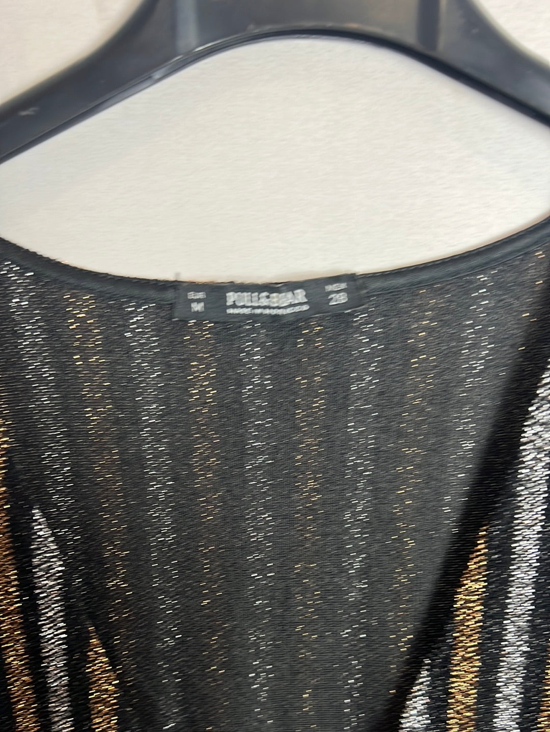 PULL&BEAR . Mono rayas purpurina. T  M