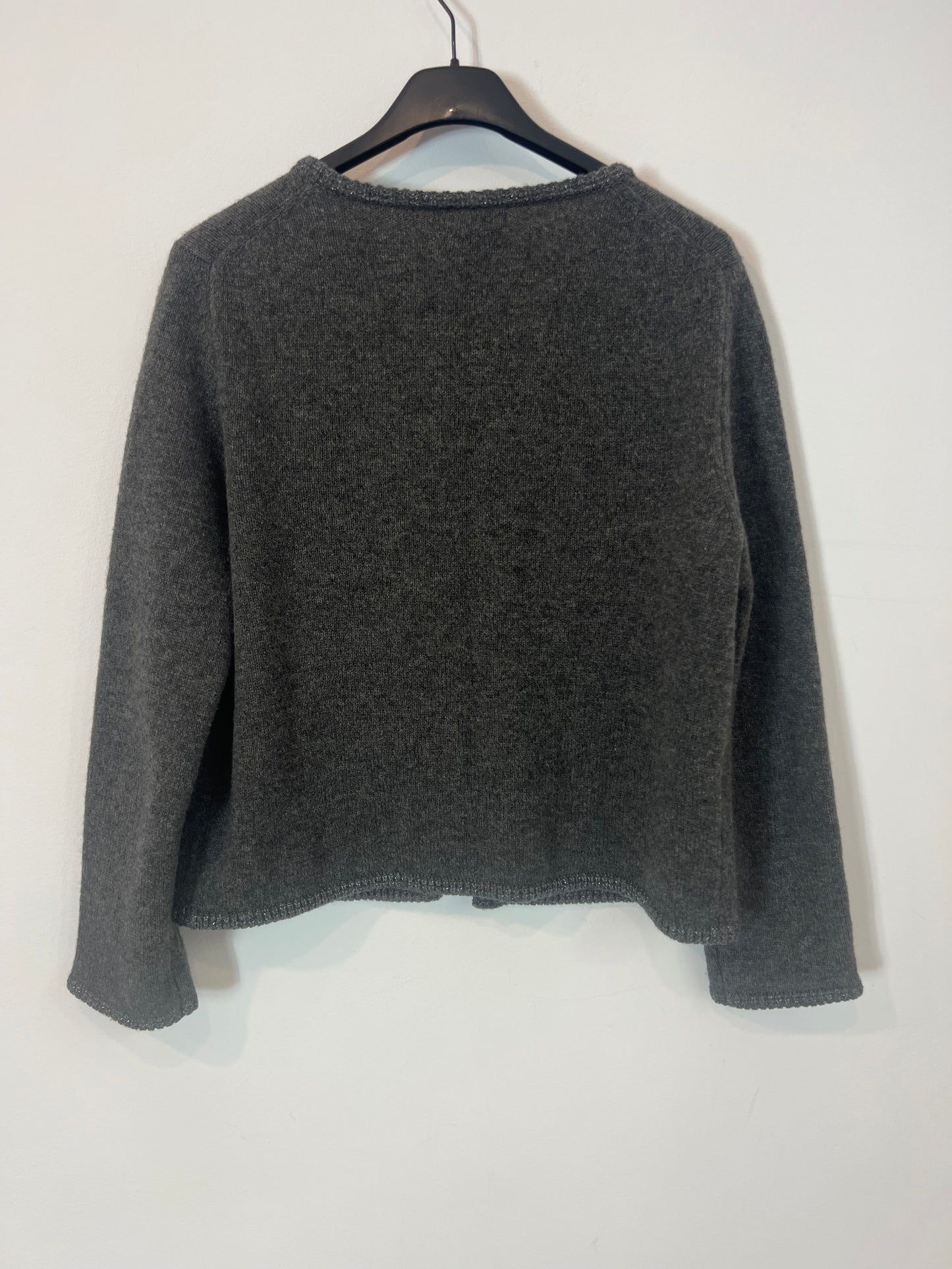 MASSIMO DUTTI. Chaqueta gris lana y cashmire. T M