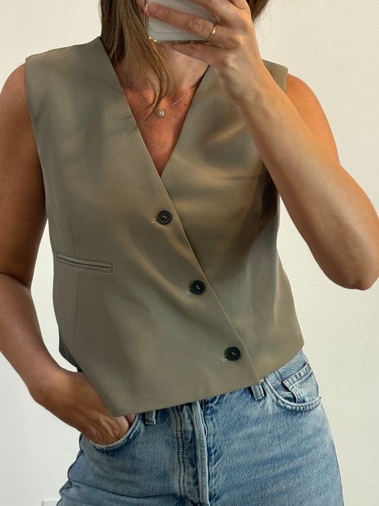 CIDER. Chaleco topo cruzado