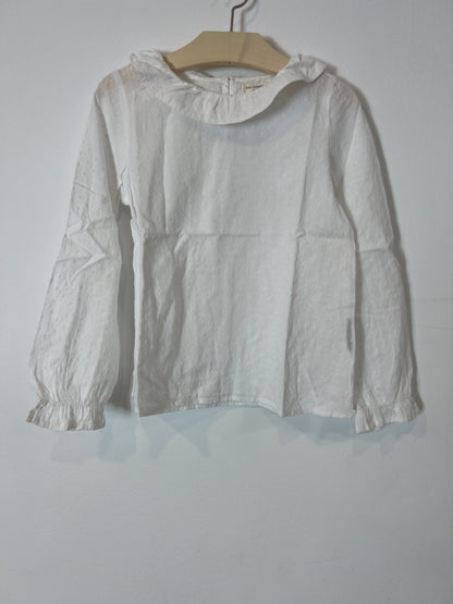 UNIT. White plumeti blouse. Size 6/7 years