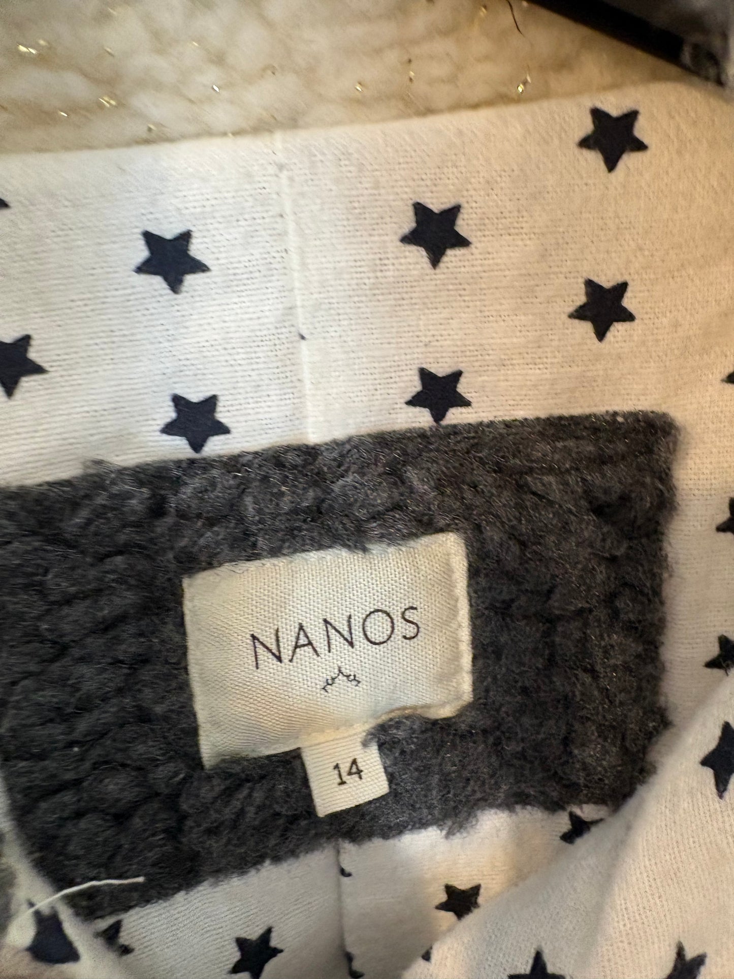 NANOS. Chaqueta borrego hilos brillo. T 14 años (xs/s)