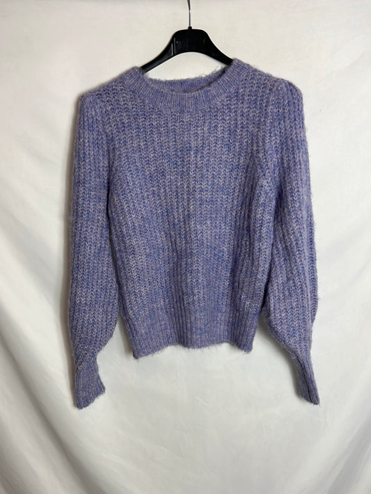 CARLOTA&CO. Jersey morado jaspeado. T S/M