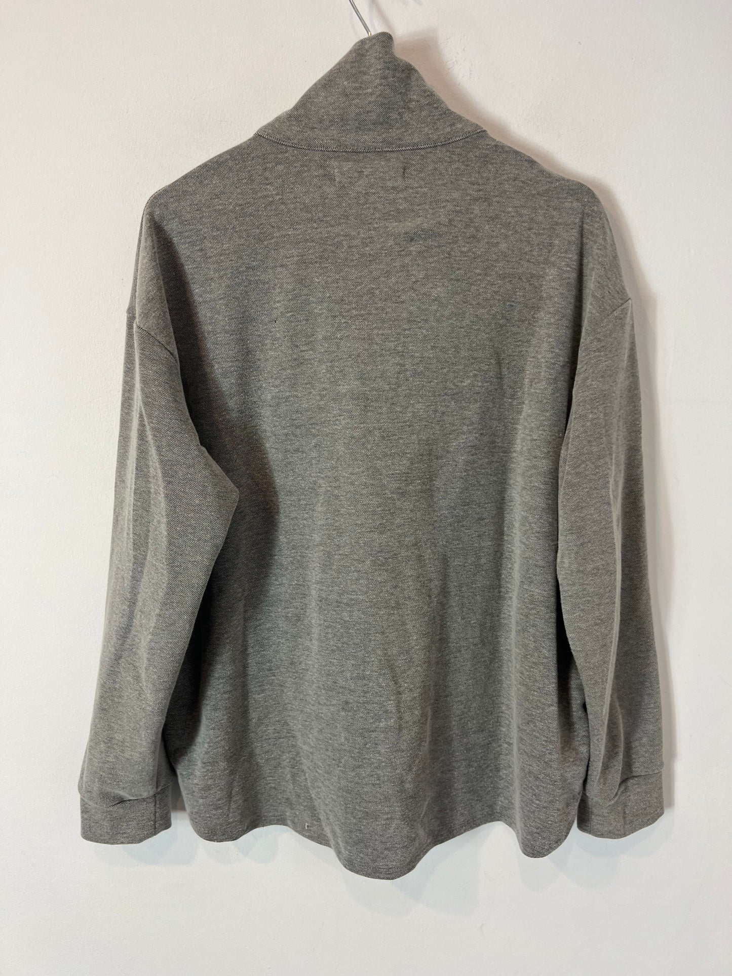 MANGO. Sudadera gris jaspeada. T M