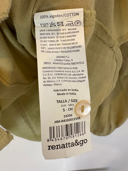 RENATTA&GO. Blusa verde tablas
