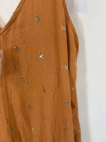 OTRAS. Mono largo fludio mini lentejuelas. T L/XL