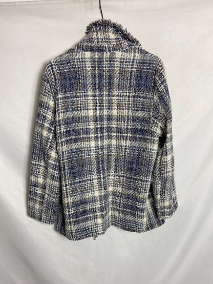 OTRAS. Chaqueta tweed azul T. M