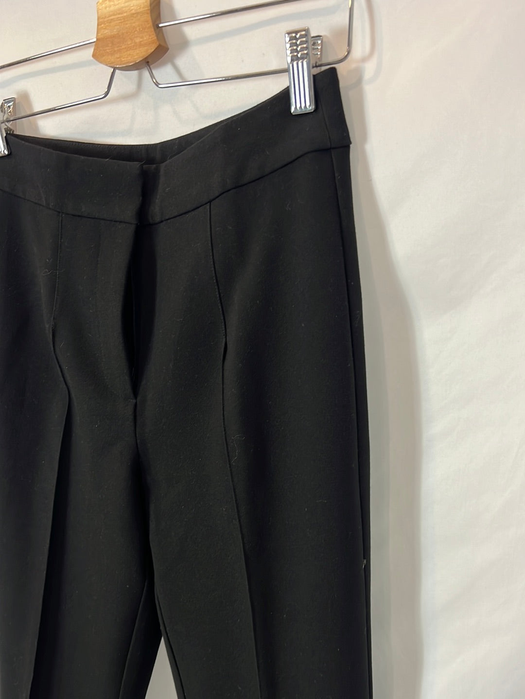 YAS. Black wide-leg pants Ts