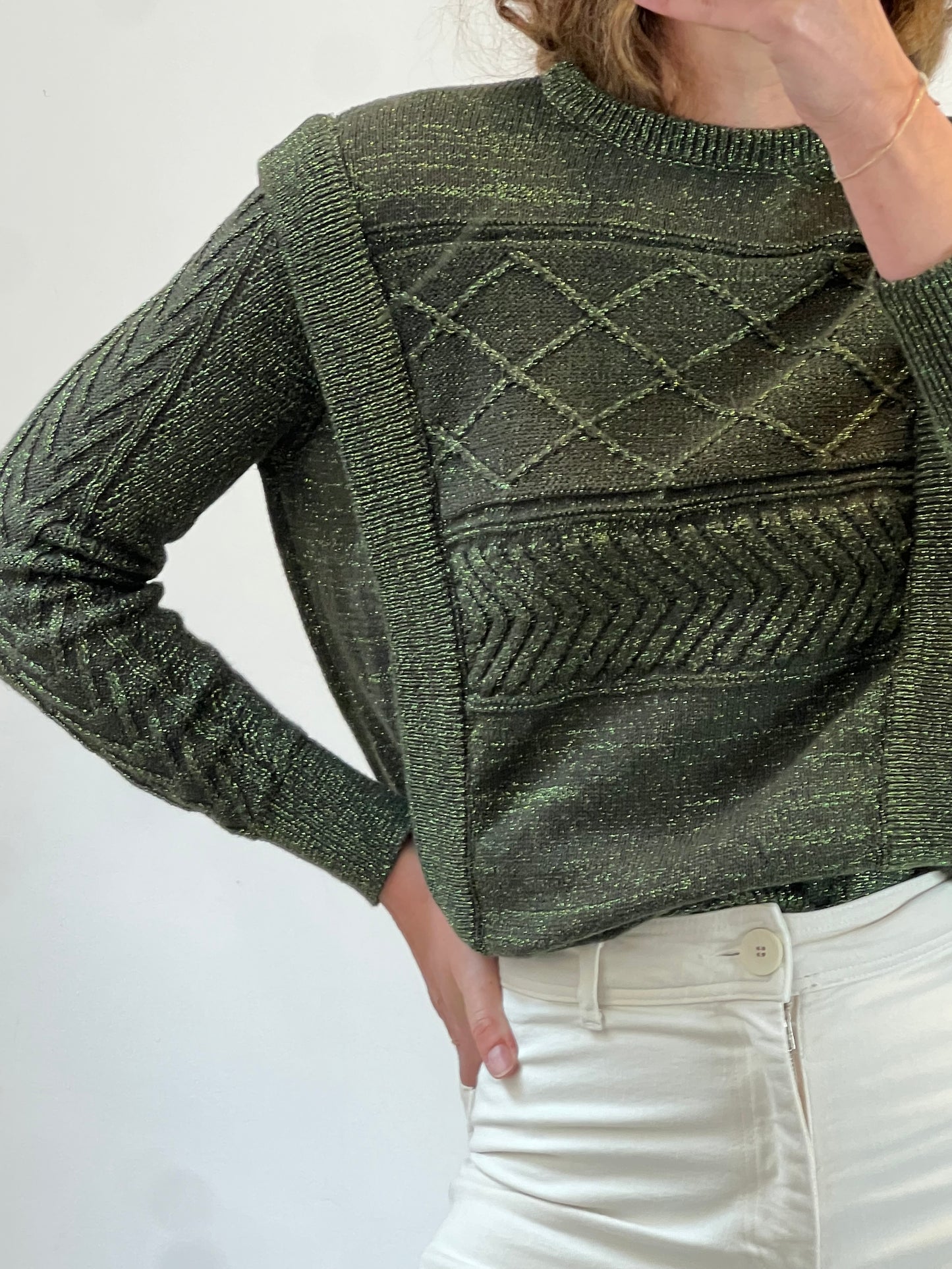 MAKSU. Jersey verde hilos T.m/l