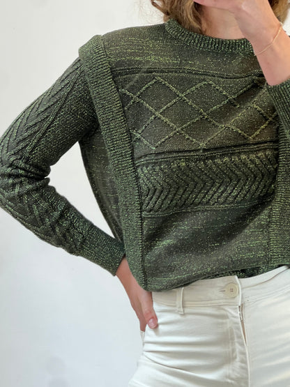 MAKSU. Jersey verde hilos T.m/l