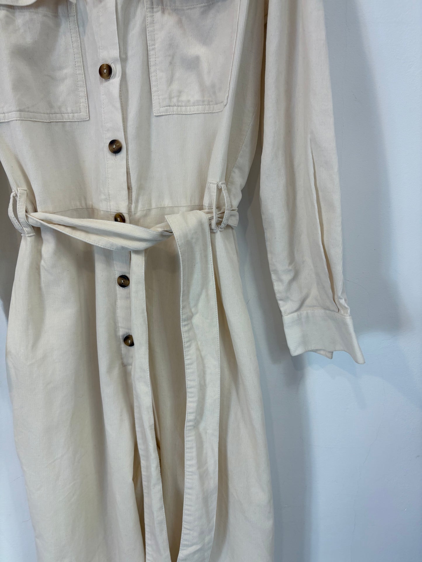 FRAME. Yellow denim jumpsuit. Size XS