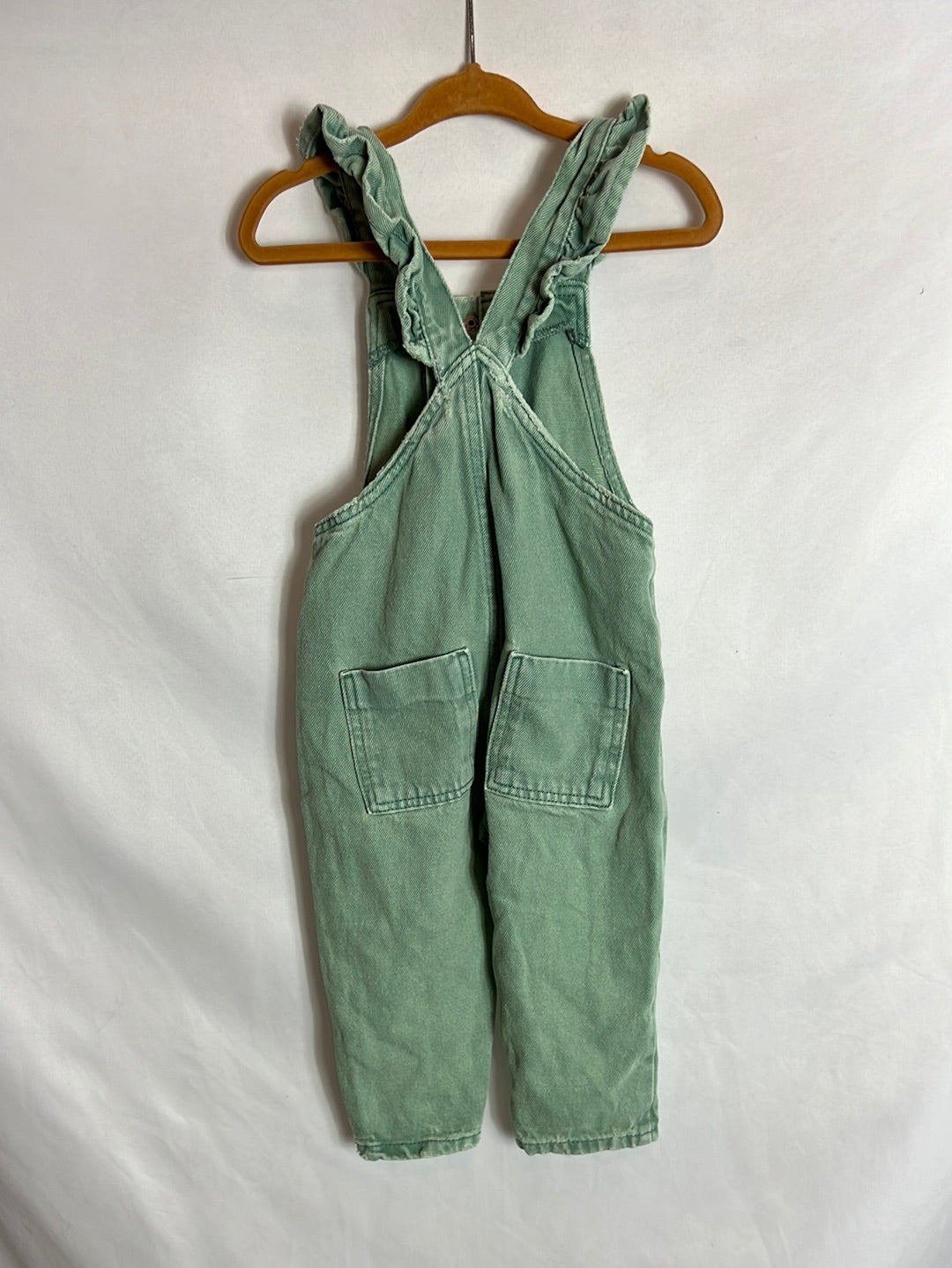 ZARA. Peto verde tejido denim. T 12-18 meses