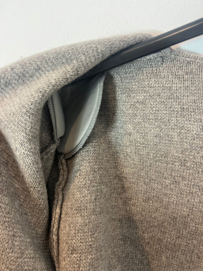 ZARA. Chaqueta beige punto  T.l