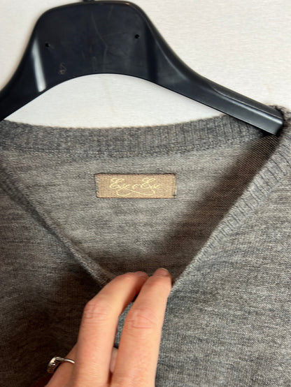 ESE O ESE. Jersey fino gris rayas. T M