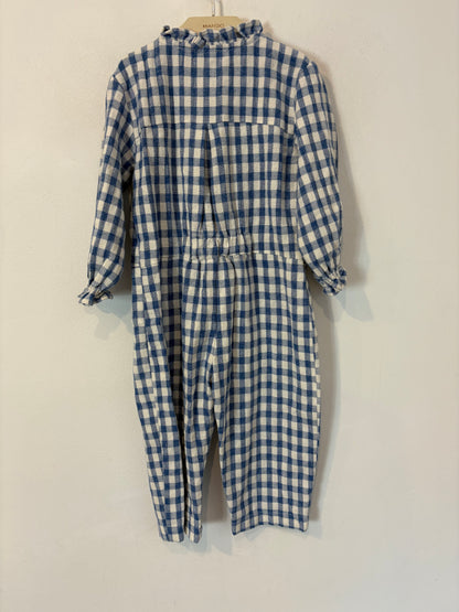 LA CASITA DE MITOS ROCA. Mono vichy azulón lino