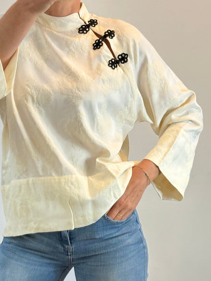 ZARA. Asian style texture blouse. T.S.