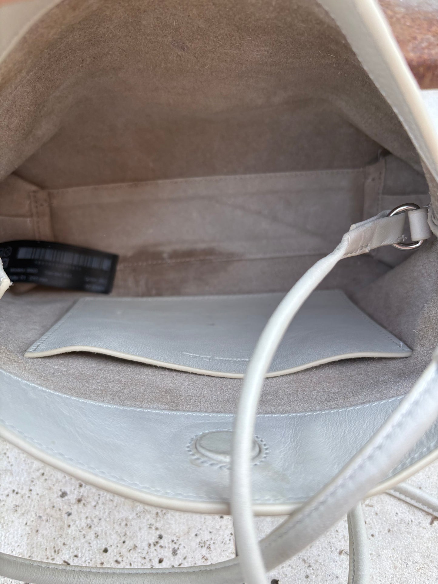 MASSIMO SUTTI. Bolso piel doble asa