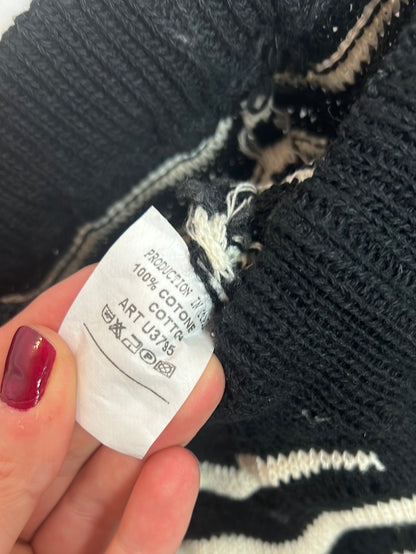 OTRAS. Total look crochet bicolor zig zag. T S/M