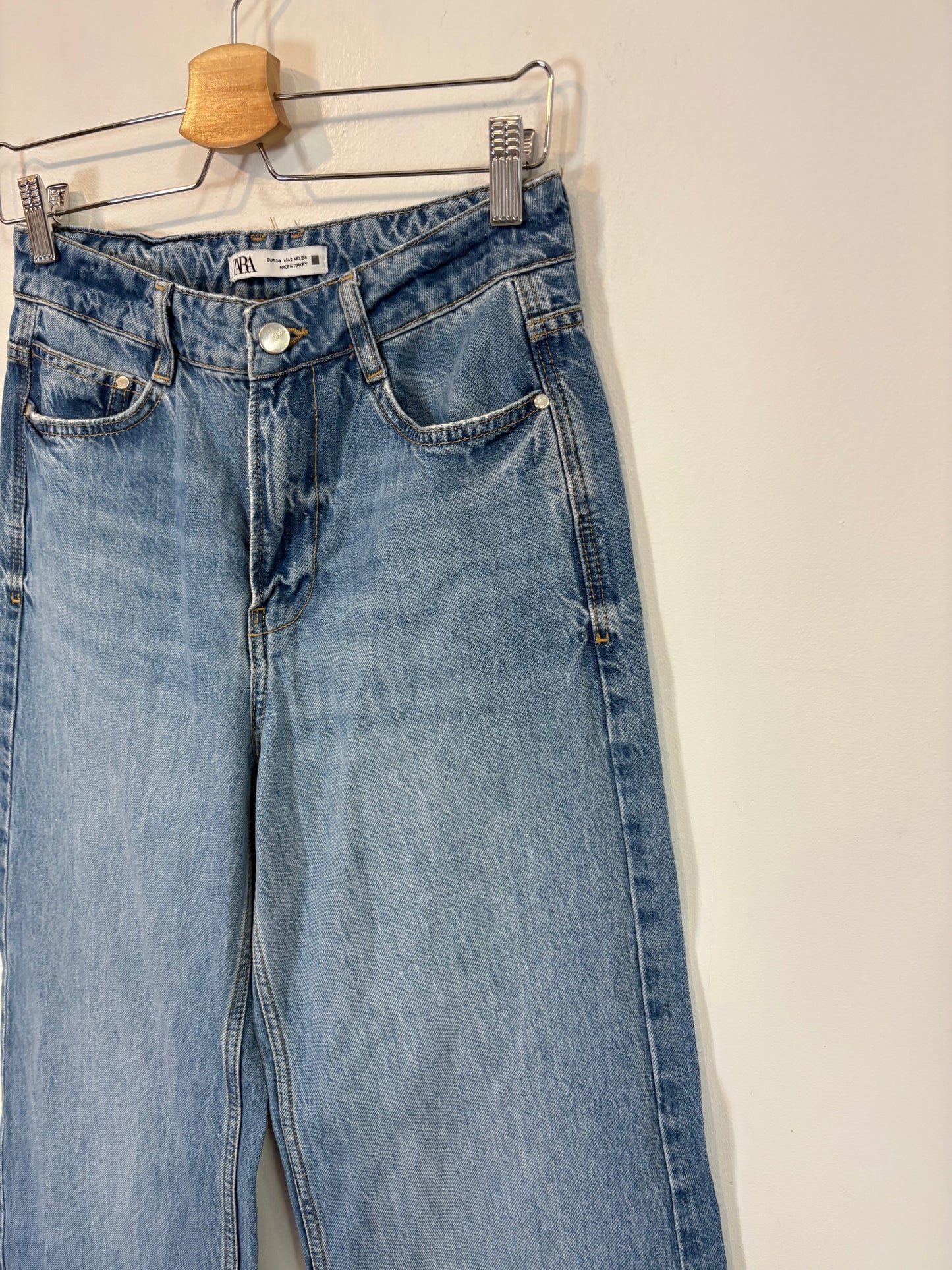 FRAME. Yellow denim jumpsuit. Size XS