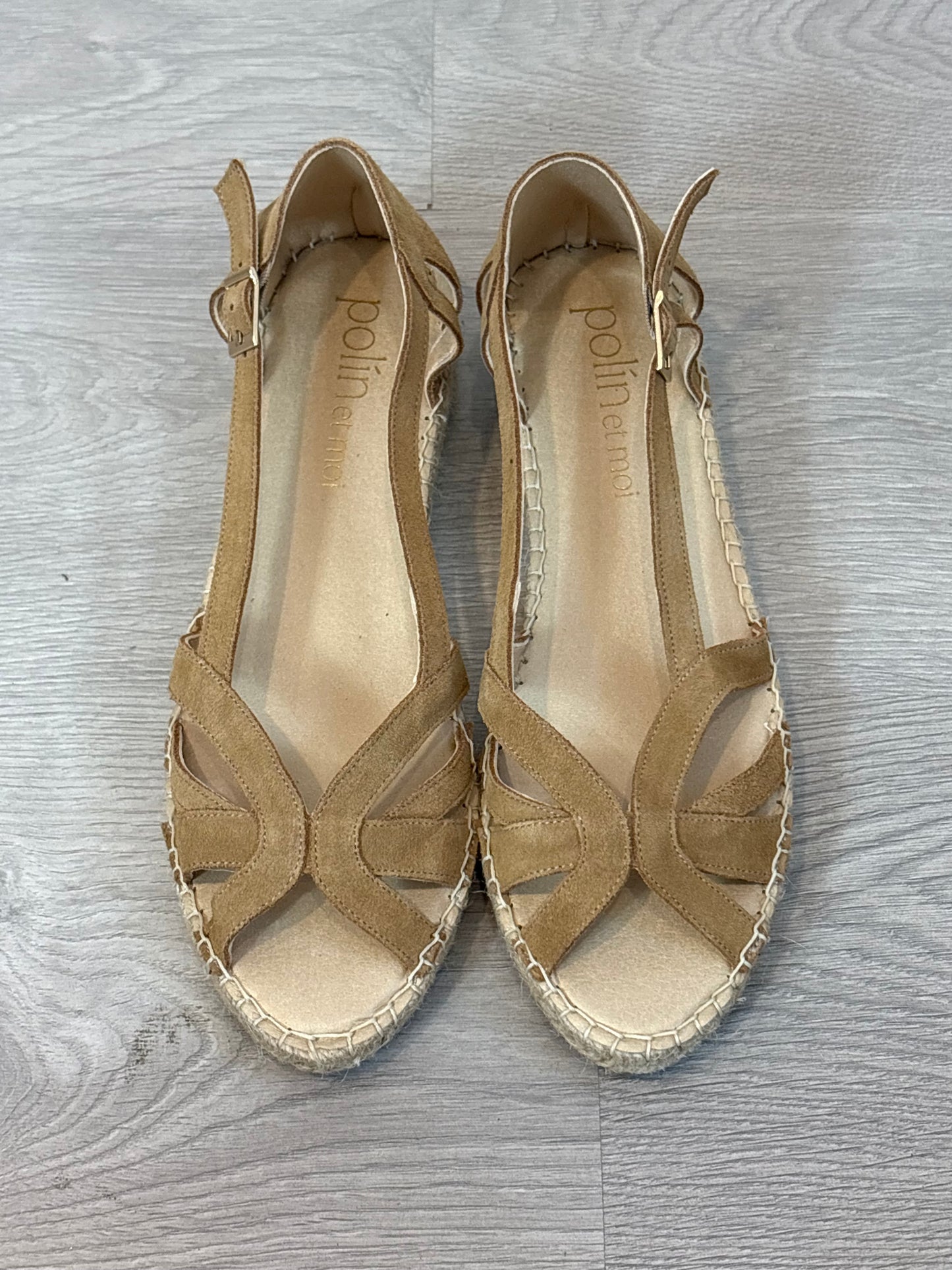 Alpargata plana beige T.41