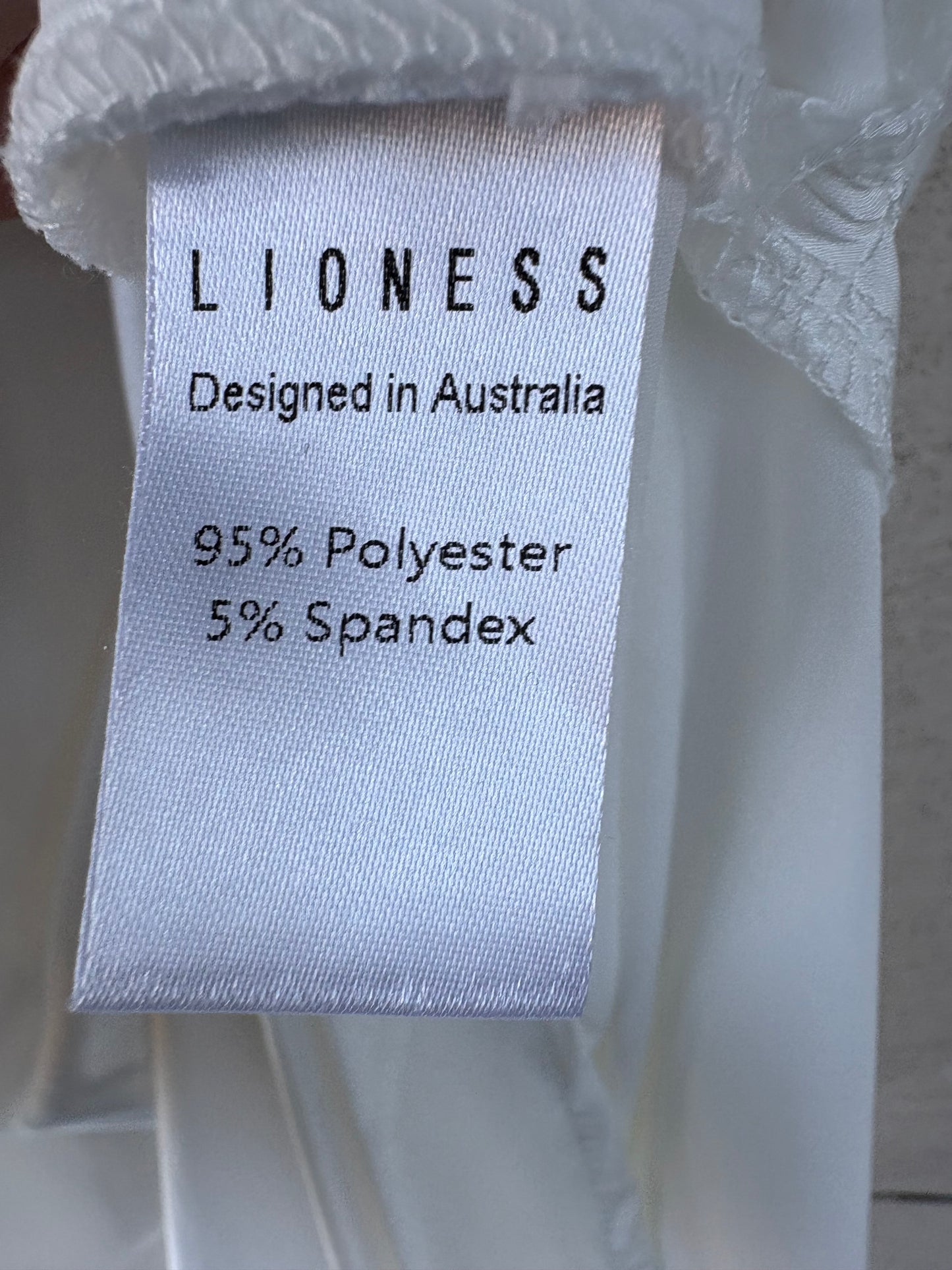 LIONESS. Lencero largo blanco encaje. T S