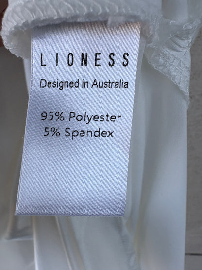 LIONESS. Lencero largo blanco encaje. T S