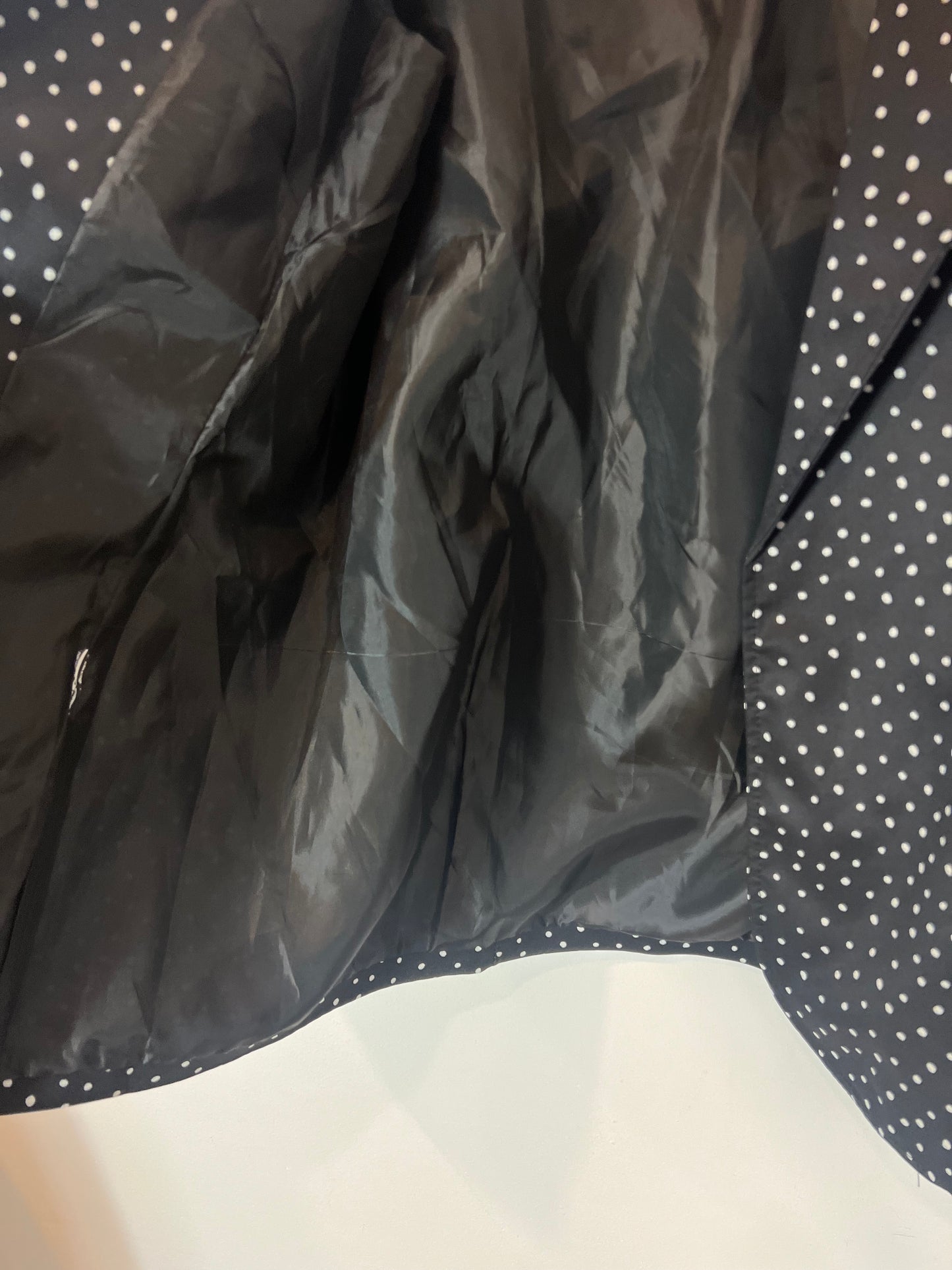 VALENTINA. Black polka dot blazer (m/l)