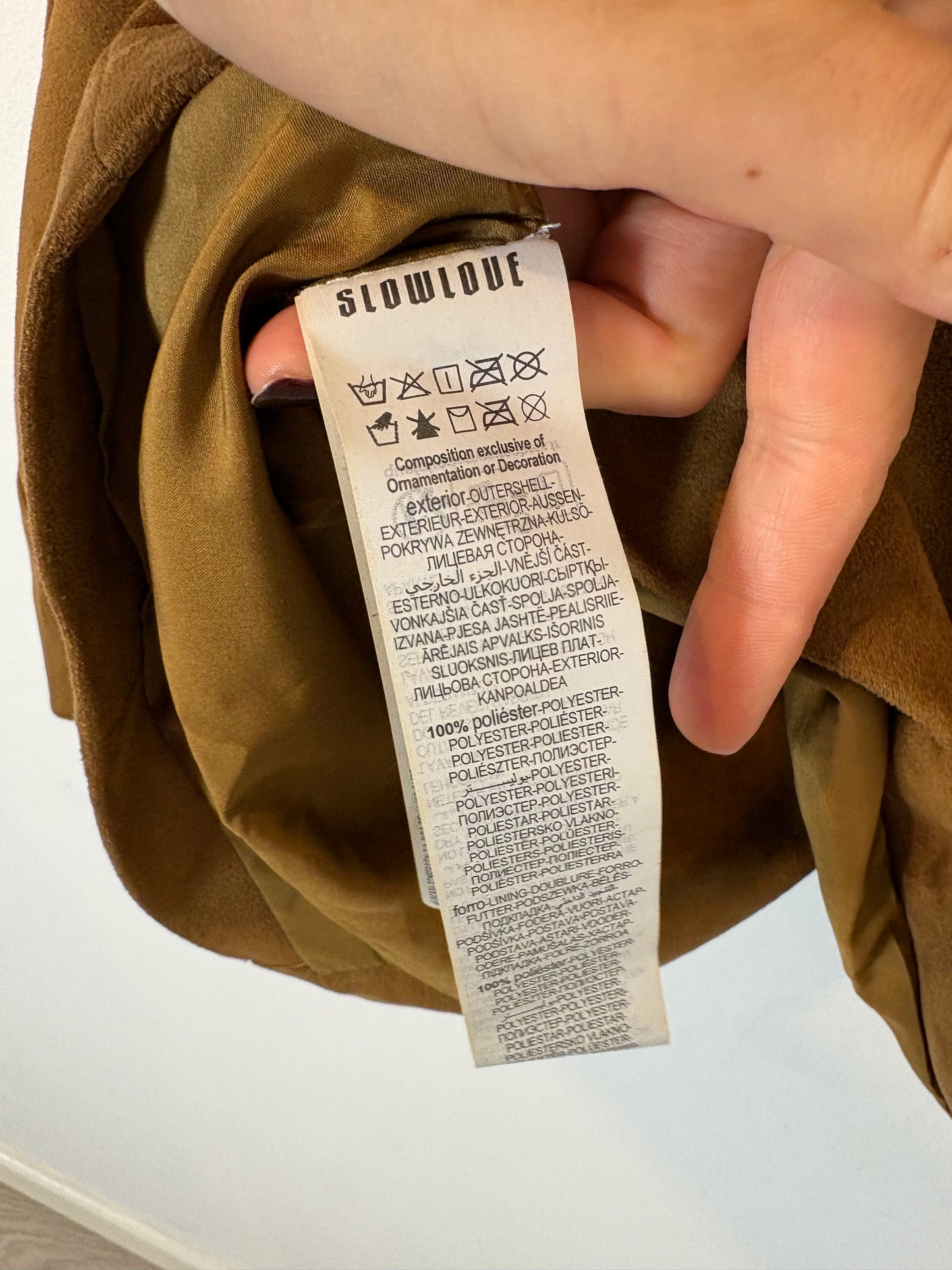 SLOWLOVE. Suede fringed jacket. TS