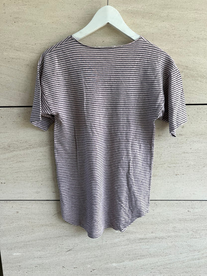 ISABEL MARANT ETOILÉ. Camiseta rayas lino T.s