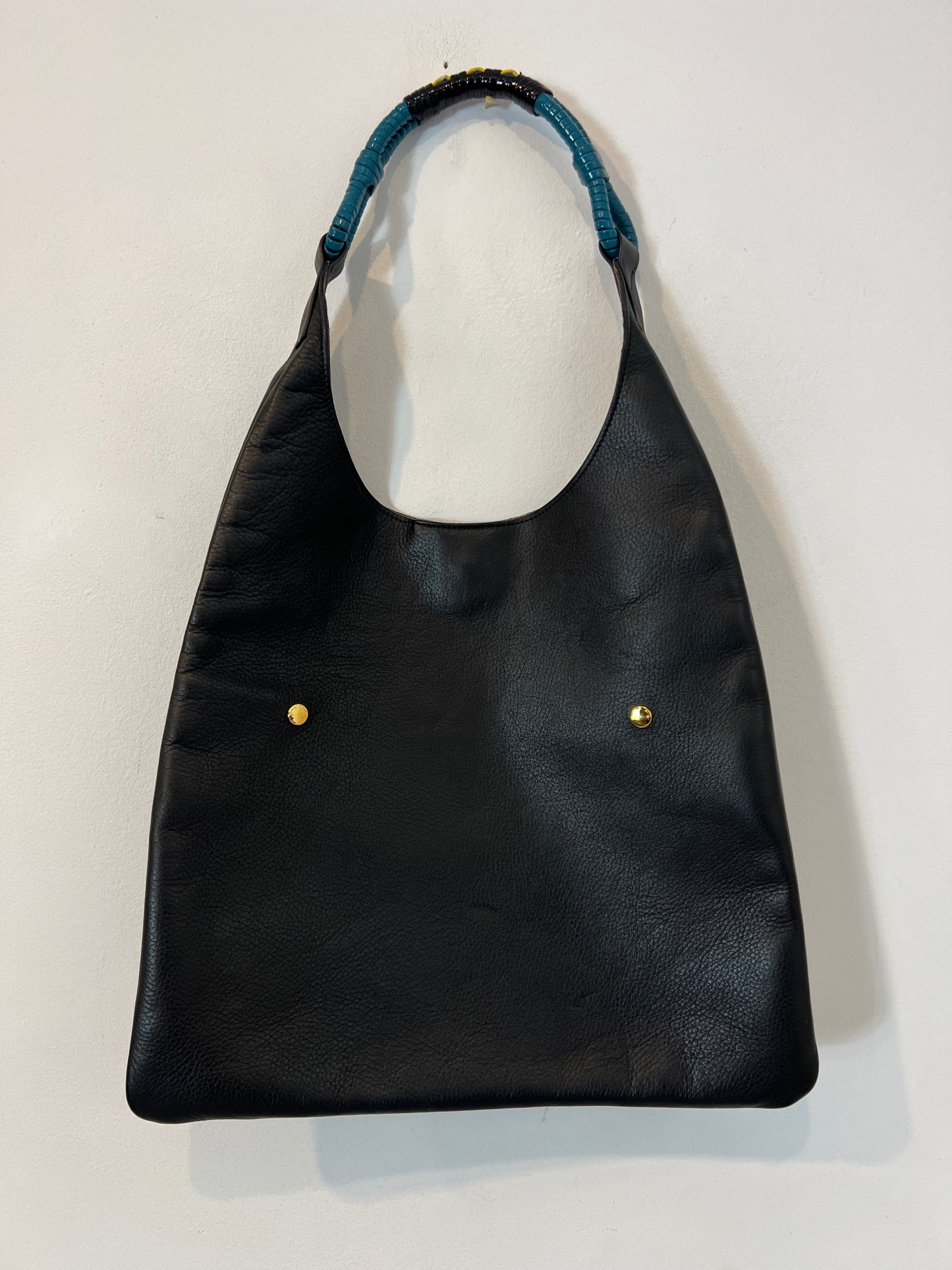 MARNI. Leather bag with handle detail