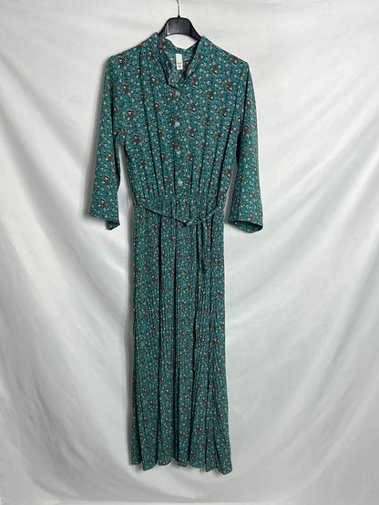 OTHERS. Pleated floral midi dress. TS