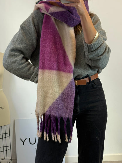 TINTORETTO. Bufanda tonos malva