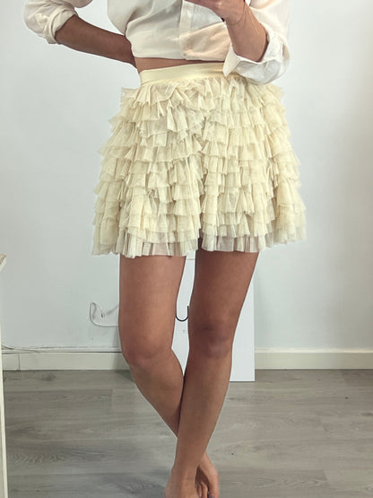 DOLCE&GABBANA. Falda corta tul