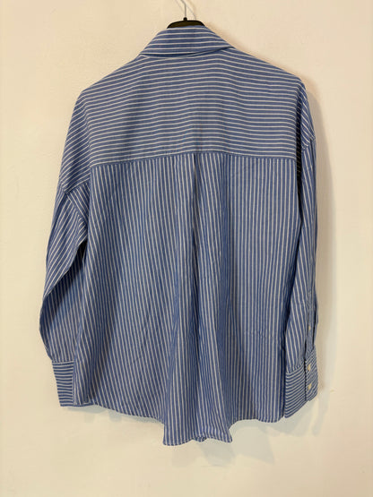 ZARA. Camisa azul rayas