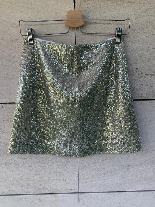 ZARA. Mustard textured back top. TS