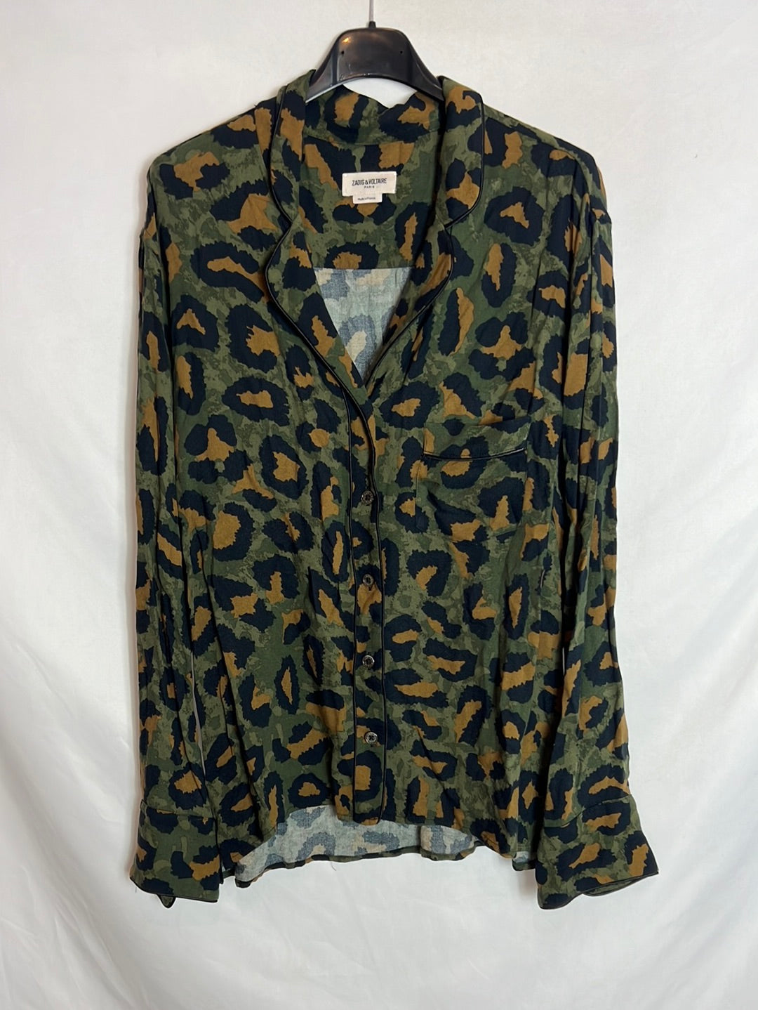 ZADIG&amp;VOLTAIRE. Green print shirt. T.L.