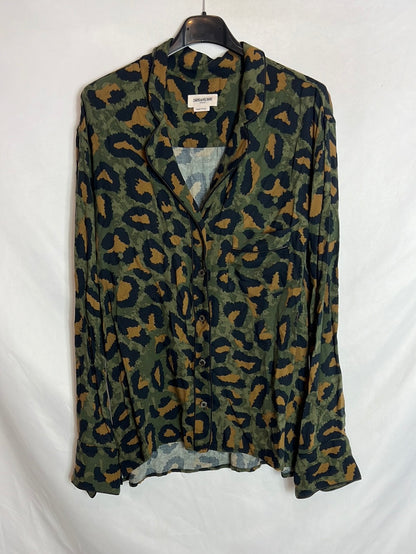 ZADIG&amp;VOLTAIRE. Green print shirt. T.L.