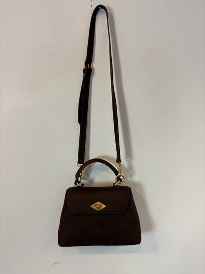 BALLANTYNE. Bolso doble asa marrón piel