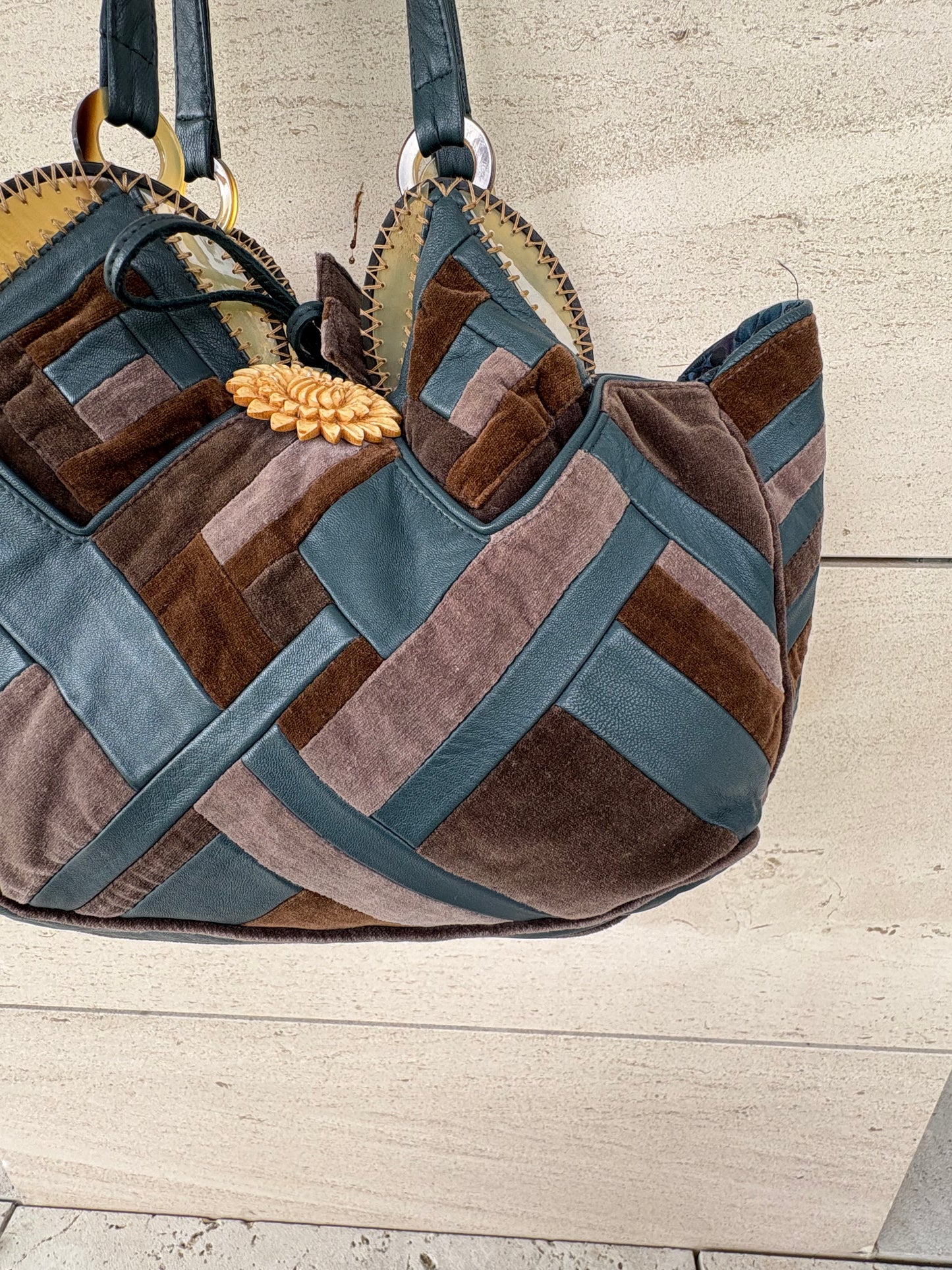 JAMIN PUECH. Bolso de hombro texturas