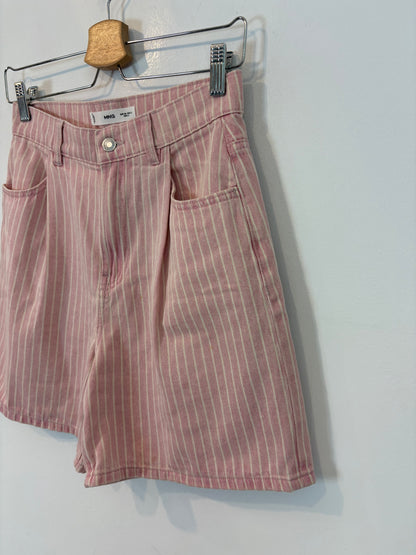 MANGO. Bermudas rayas algodón. T 34