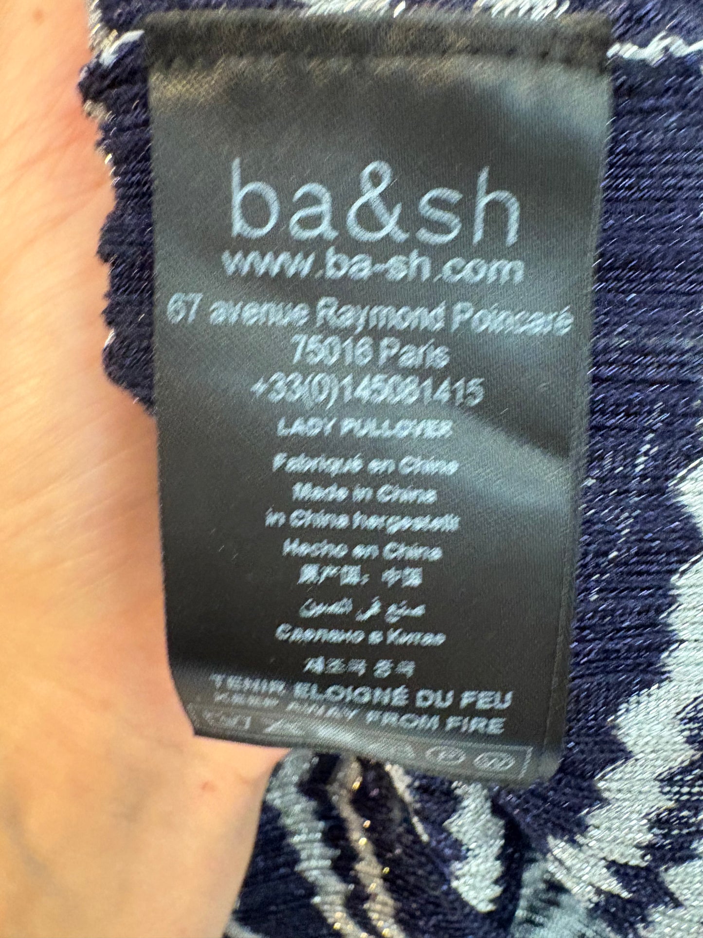 AMEÉ. Sleeveless fringed sweater S.(s)