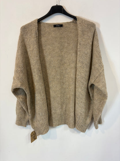 OTHERS. Mottled beige knit jacket. TS/M