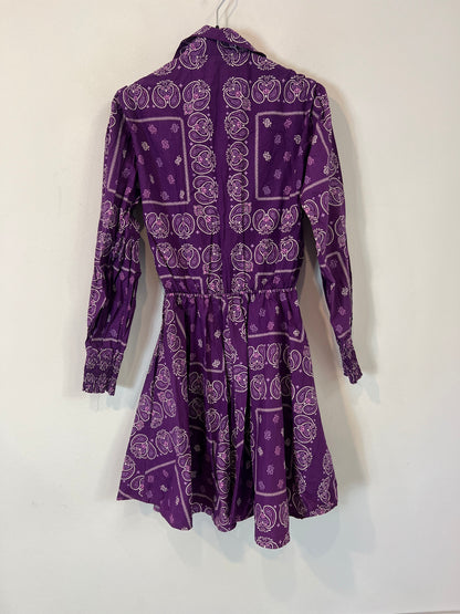 MAJE. Amoeba purple dress size 36