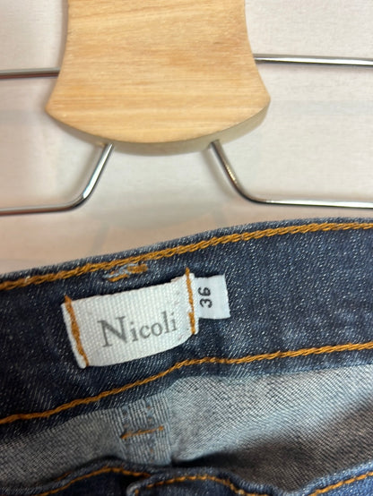 NICOLI. Denim campana abotonado. T 36