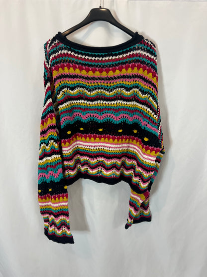 OTRAS.Jersey croché multicolor TU(M)